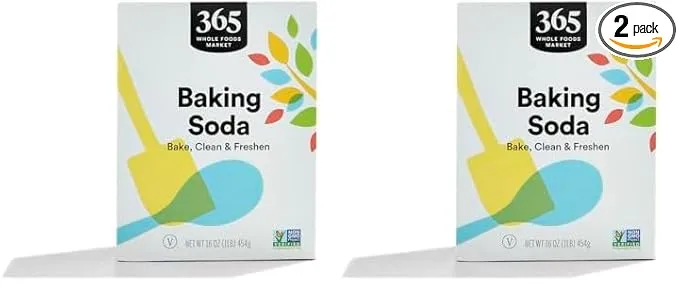 Brush with baking soda
