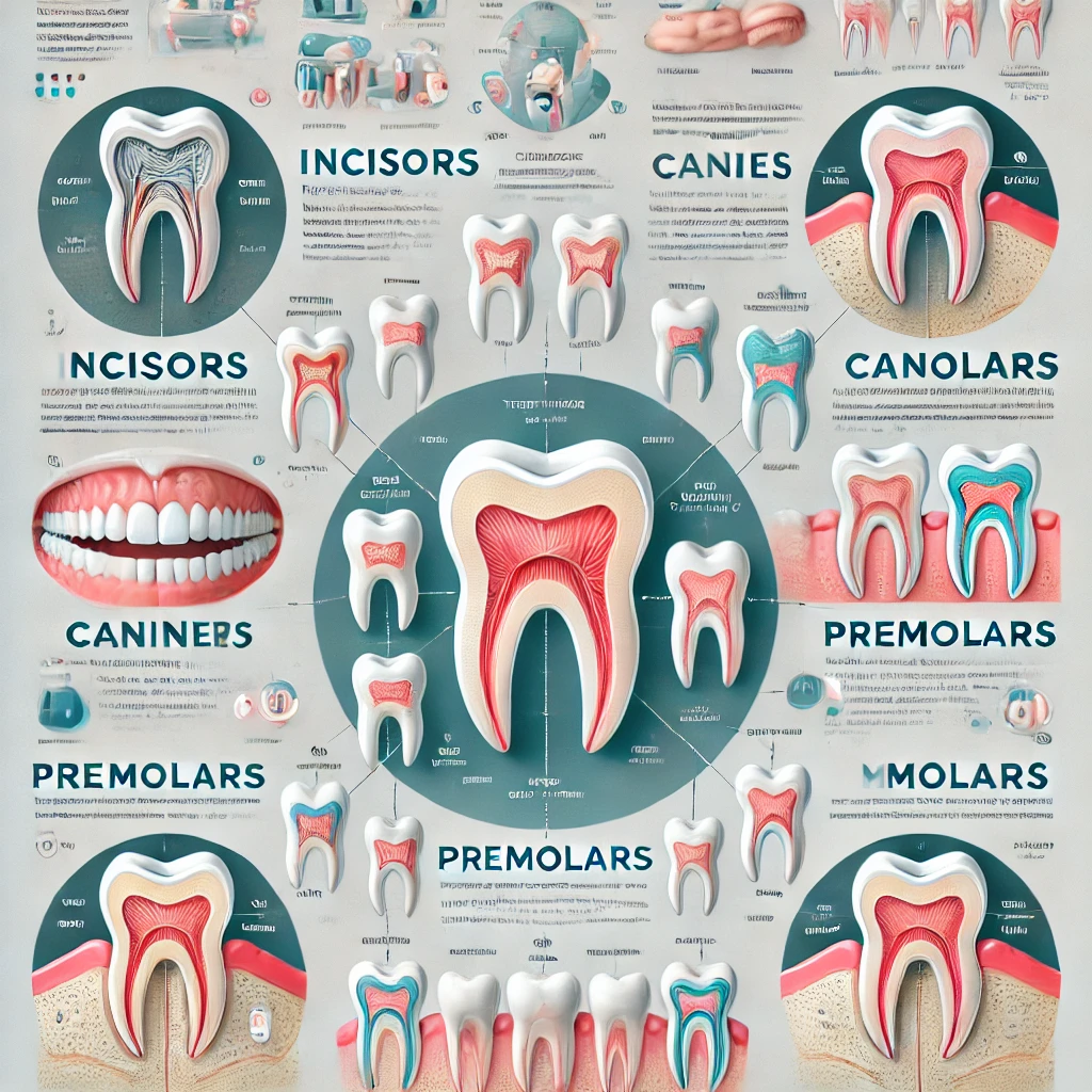 How many teeth do humans have 1 Types of Teeth