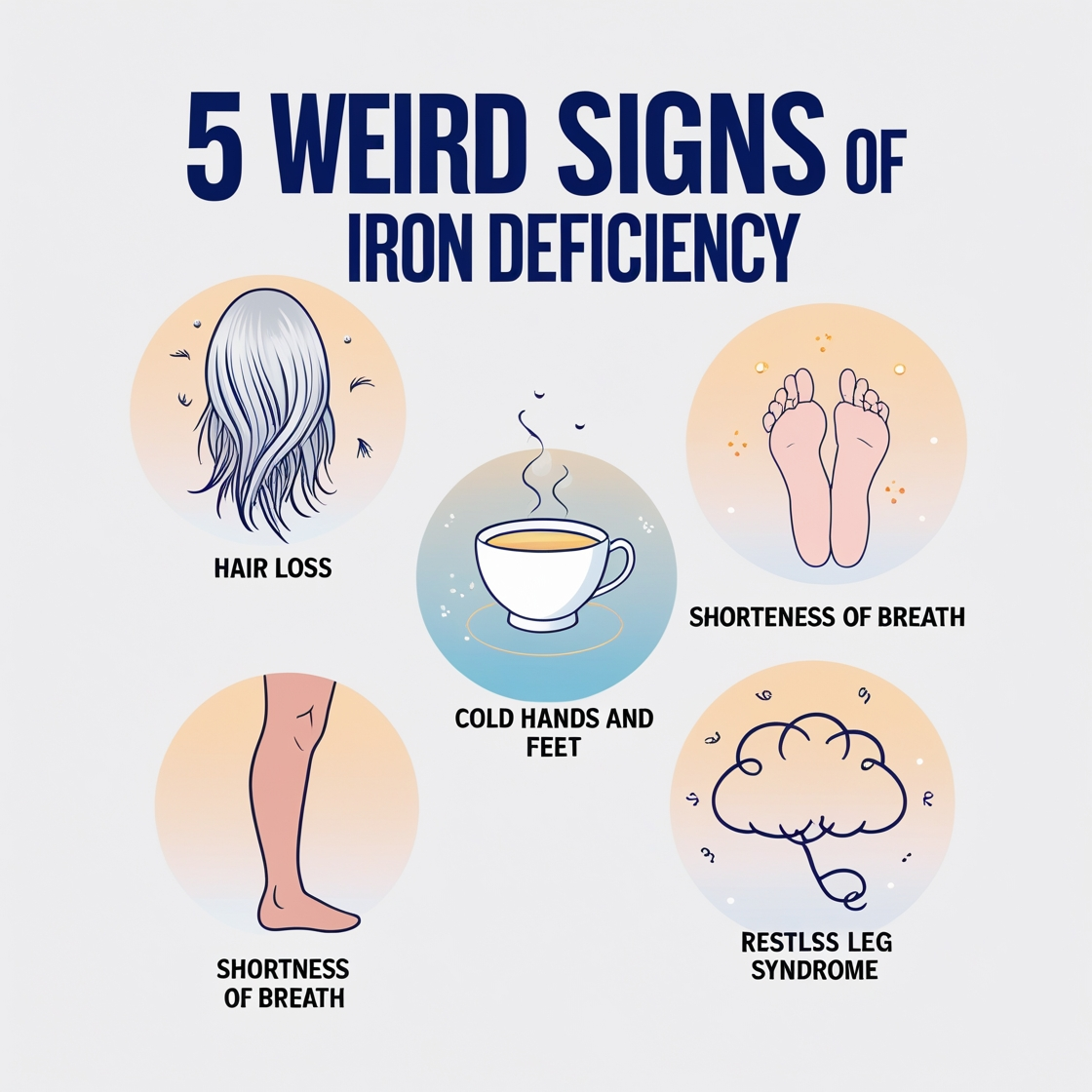 5 weird signs of iron deficiency