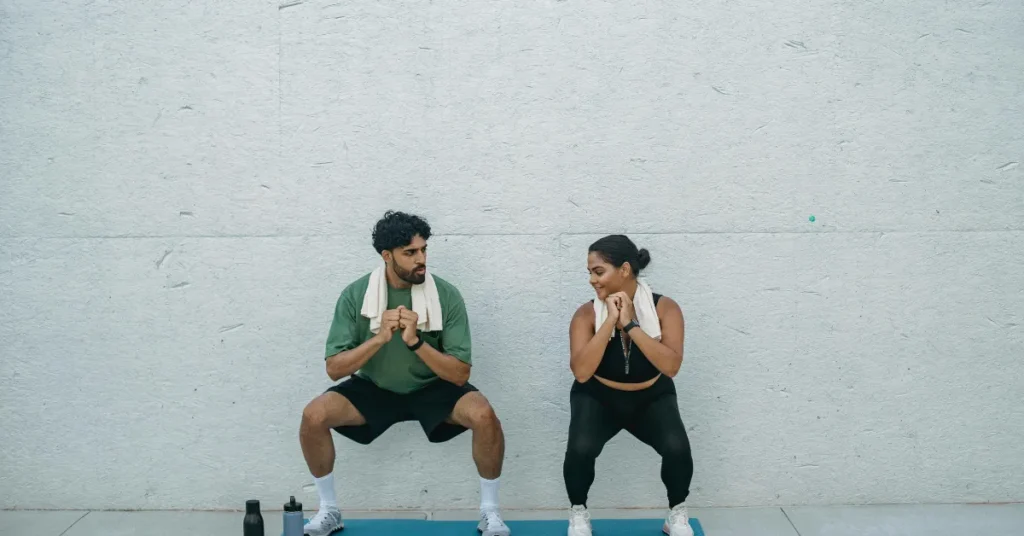 10-minute workout at home 7 Side squats